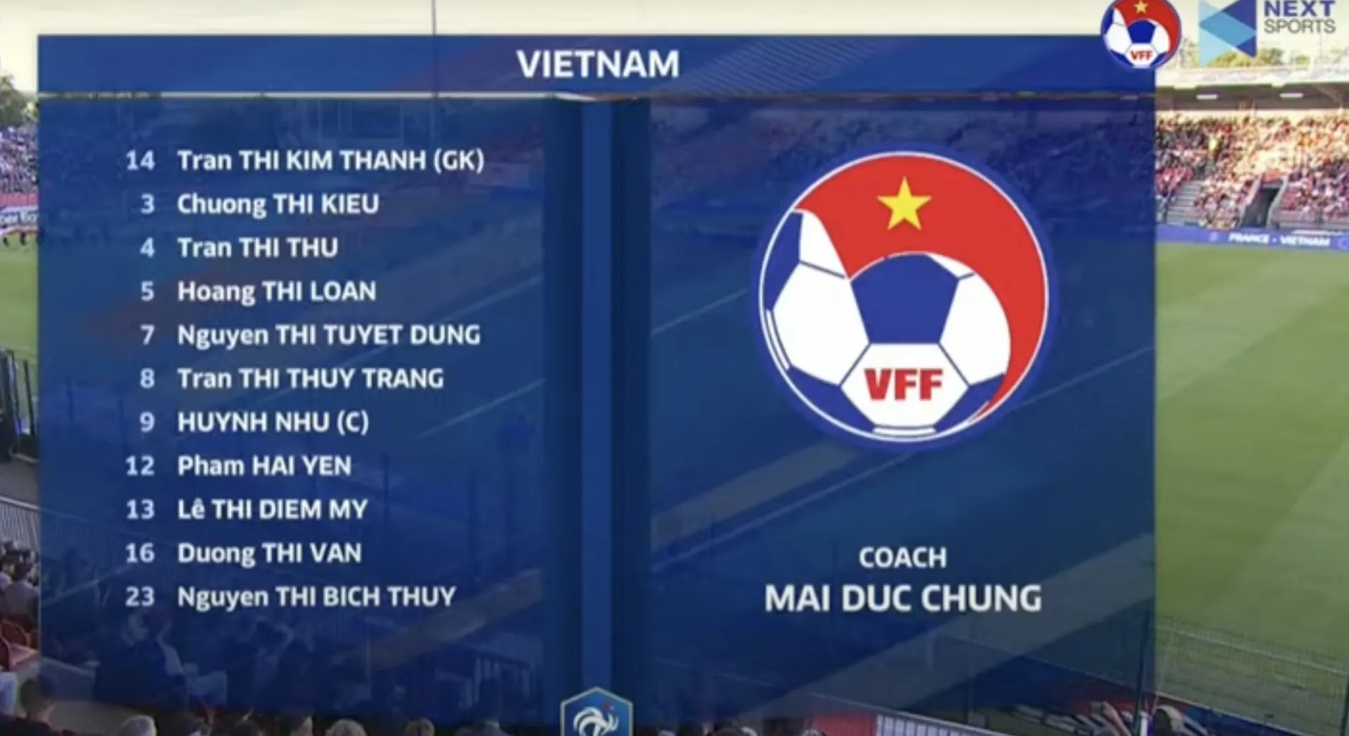 Trực tiếp nữ Việt Nam 0-0 nữ Pháp, 02h10 hôm nay 02/7 154372