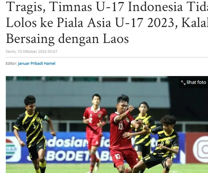 Truyền thông Indonesia xấu hổ vì thậm chí còn thua cả Lào ở giải châu lục 201112