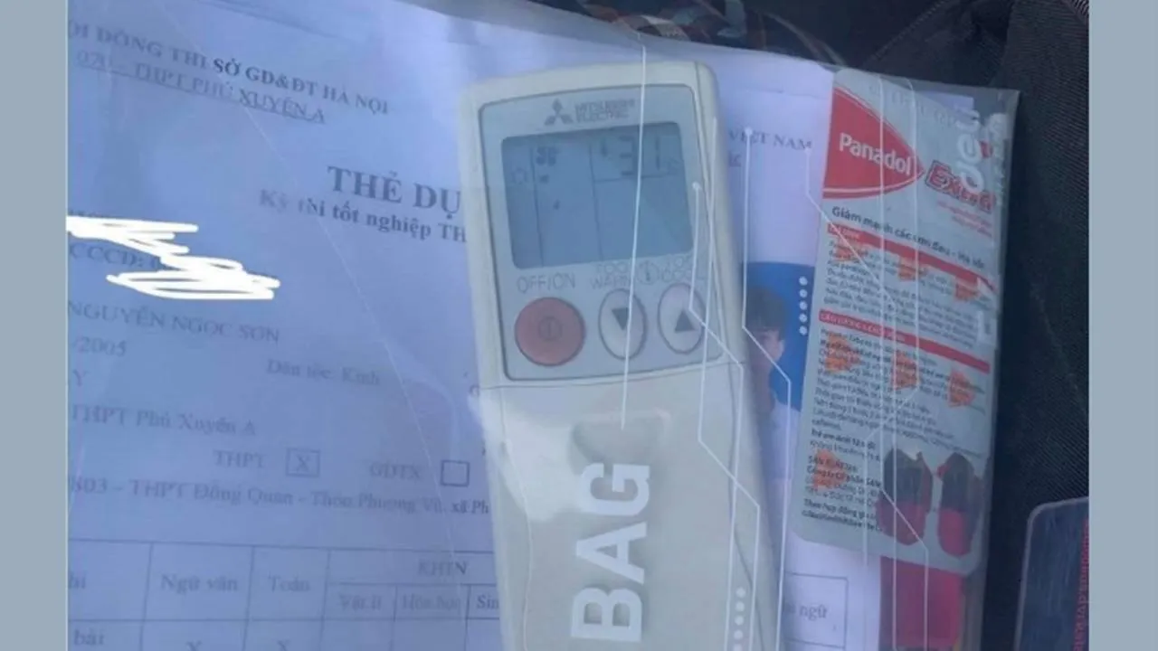 nam-sinh-ha-noi-mang-nham-dieu-khien-dieu-hoa-di-thi-tot-nghiep-thpt
