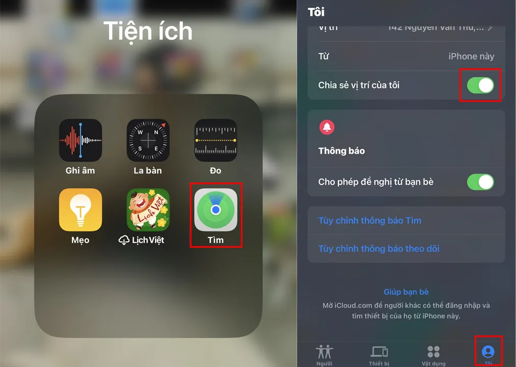 cách định vị iPhone