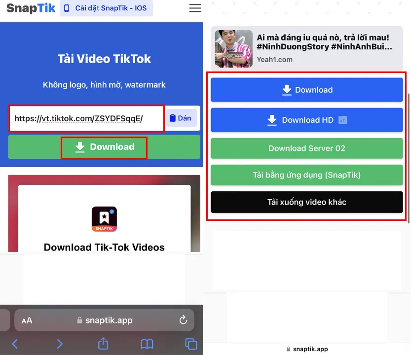 cach tai video tiktok khong logo