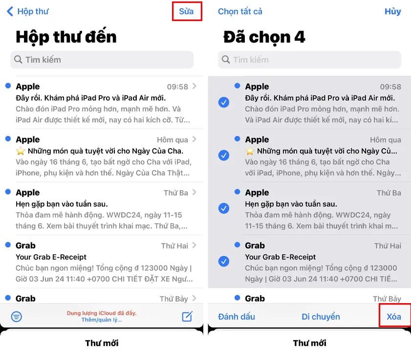 giai phong dung luong iPhone