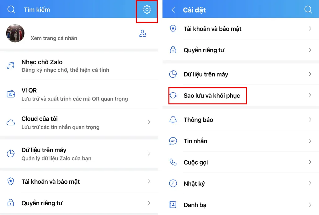 khoi phuc tin nhan zalo