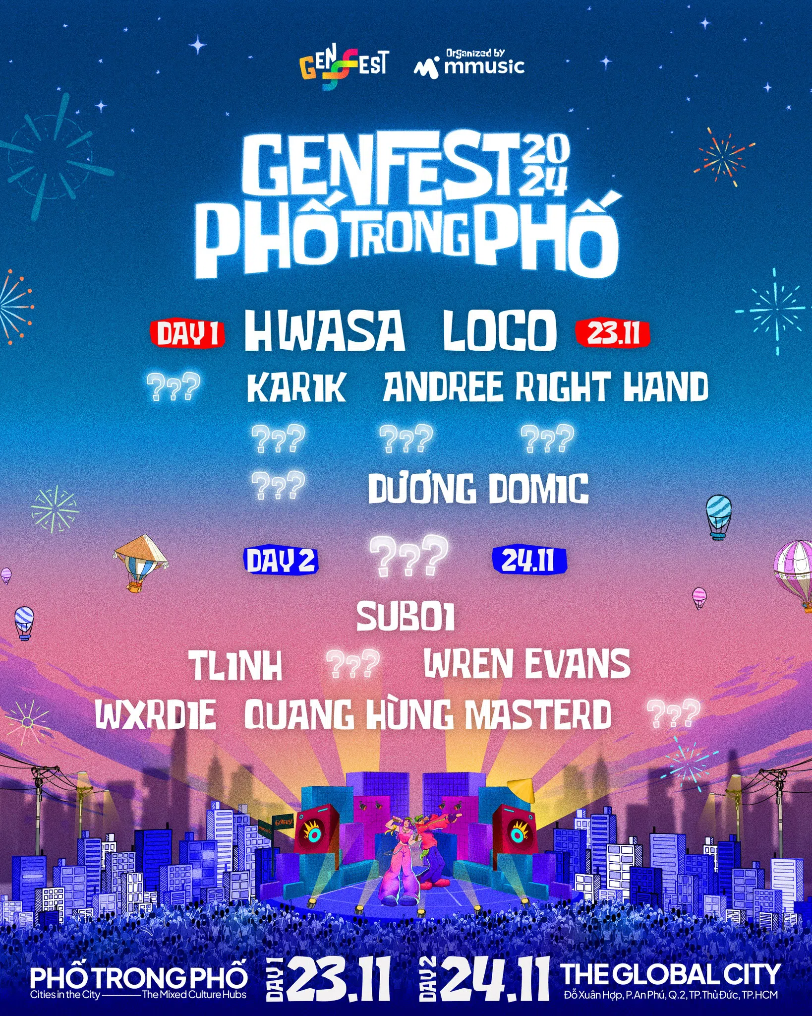 GENfest Lineup 14.10