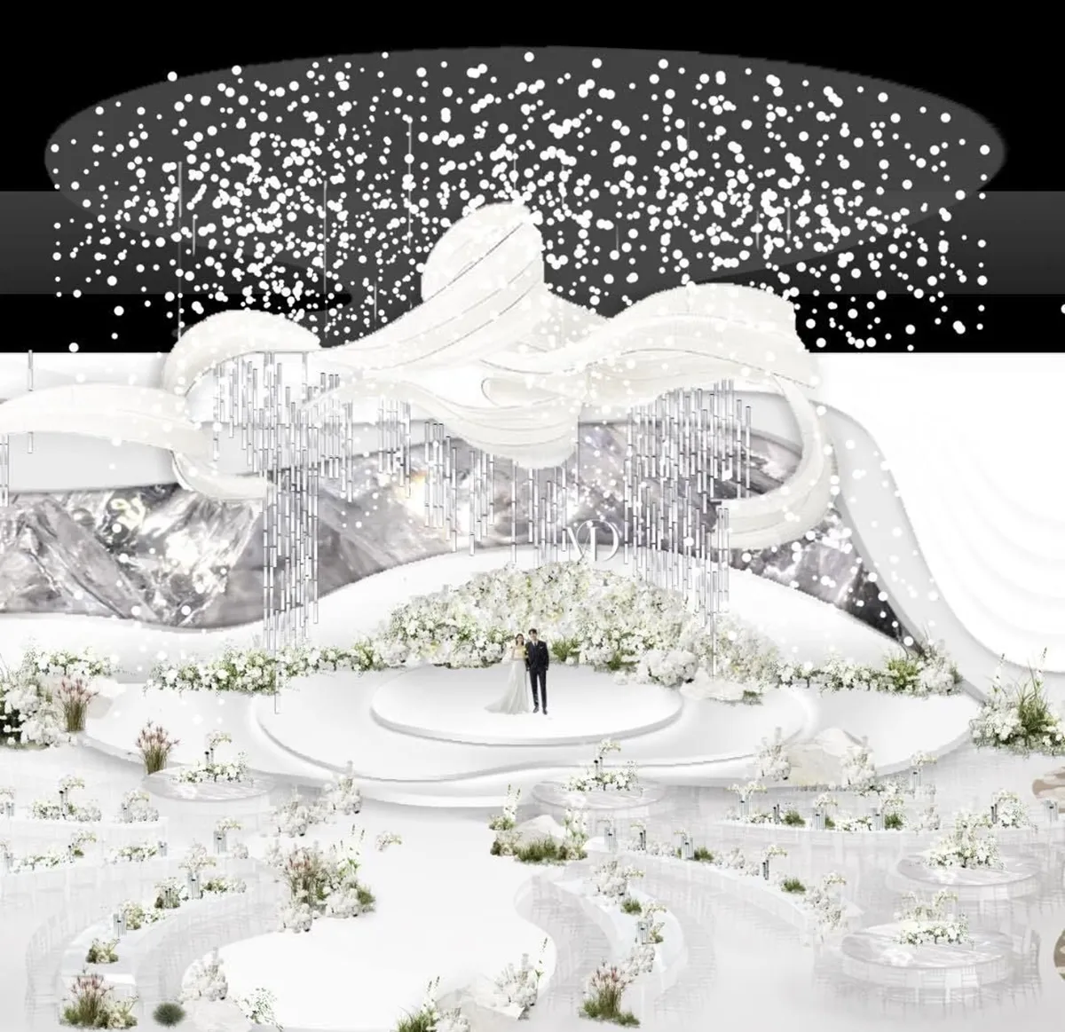 khong-gian-dam-cuoi-cua-midu