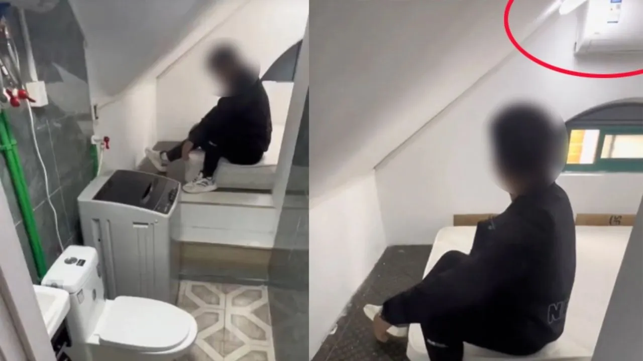 do-mo-hoi-voi-noi-that-ben-trong-phong-tro-sieu-re-toilet-ngay-canh-giuong-tich-hop-ca-may-lanh