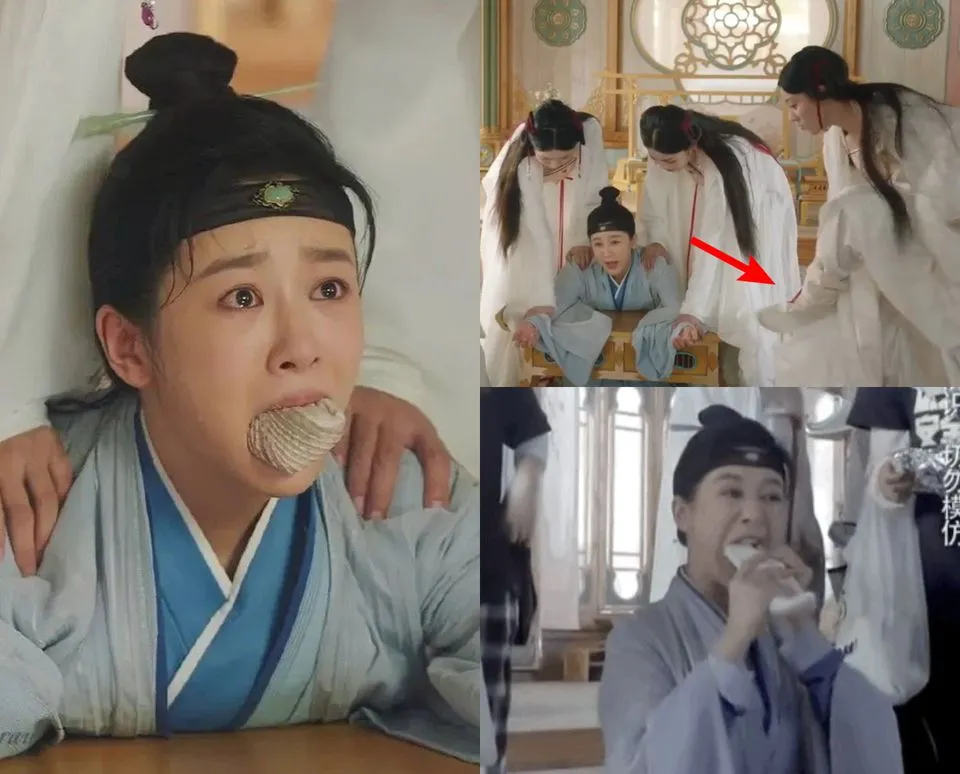 hy-sinh-vi-nghiep-dien-nhu-duong-tu-khong-ngai-kho-nhet-giay-co-trang-vao-mieng-de-canh-quay-duoc-chan-that