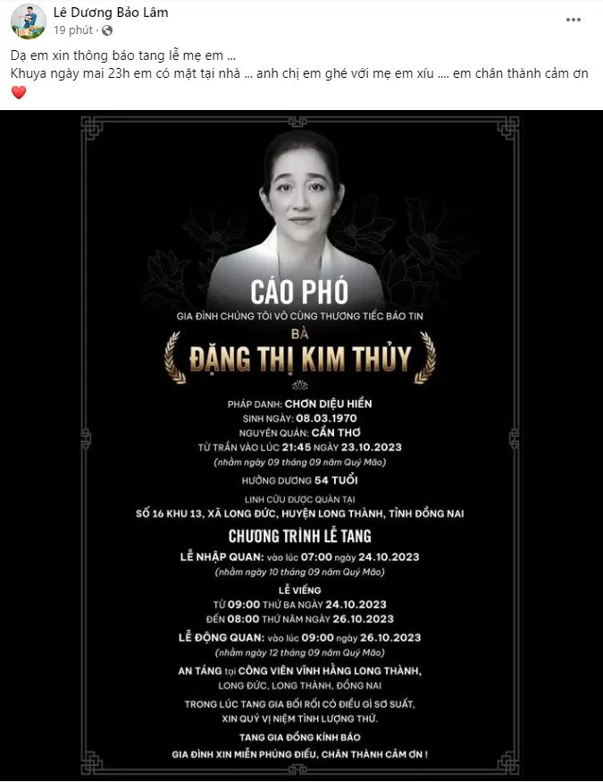 le-duong-bao-lam-thong-bao-me-qua-doi