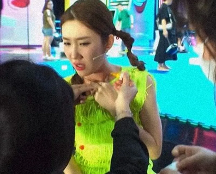 thuy-ngan-bi-thuong-gan-mat-trong-chuong-trinh