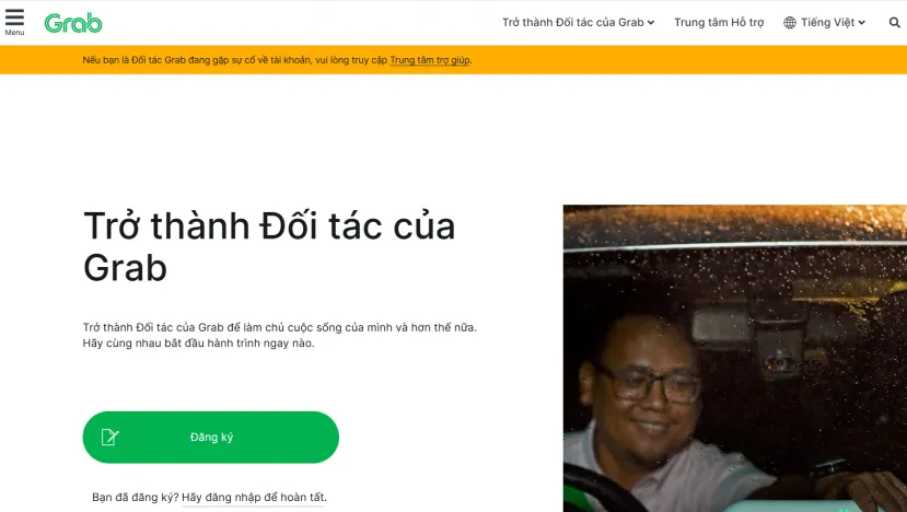 cach dang ky chay grab