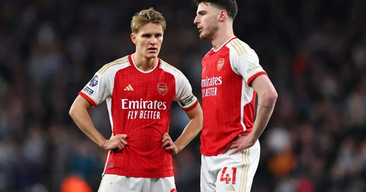 Martin Odegaard and Declan Rice send messages as Arsenal celebrate beating Tottenham again