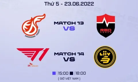 Lịch thi đấu LCK Mùa Hè 2022 hôm nay ngày 23/6: Thắng dễ cho T1?
