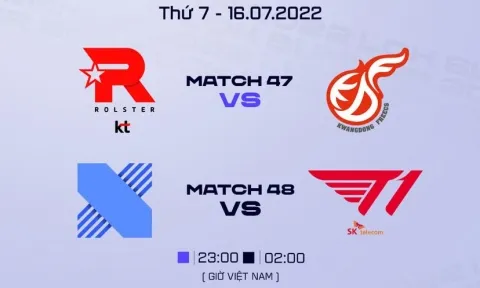Lịch thi đấu LCK Mùa Hè 2022 hôm nay 16/7: T1 chạm trán DRX