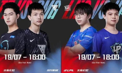 Trực tiếp LPL mùa Hè ngày 19/7: TT - OMG, LNG - UP