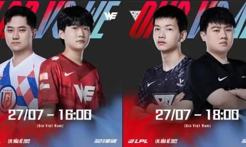 Trực tiếp LPL mùa Hè ngày 27/7: LGD - WE, OMG - AL