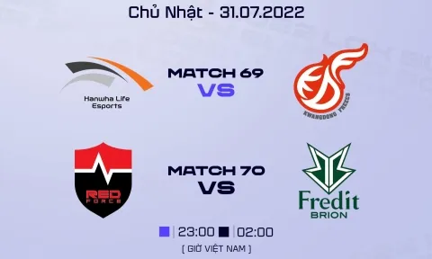 Trực tiếp LCK Mùa Hè 2022 hôm nay 31/7: Đại chiến nhóm cuối bảng