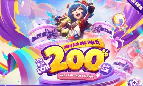 'Bất ngờ' hào phóng, Garena tung ưu đãi 200% nhân kỷ niệm 10 năm LMHT