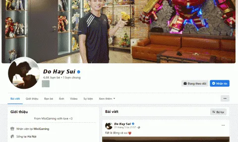 Độ Mixi bị hacker đổi tên nick Facebook thành ‘Độ Hay Sủi’