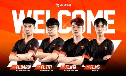 Đội hình chính thức của Team Flash tại ĐTDV Mùa Đông 2022