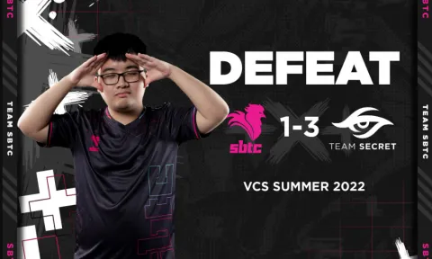 SBTC Esports chính thức dừng bước tại VCS Mùa Hè 2022