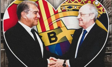 Chủ tịch Perez phát biểu 'bất ngờ' về Barca trước thềm La Liga khởi tranh