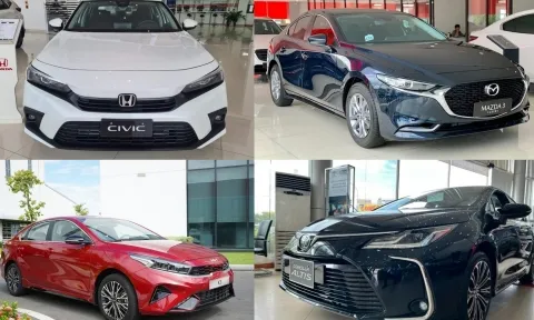 Loạt sedan hạng C giảm giá mạnh nhất tháng Ngâu: Mazda 3, Kia K3 “so găng”