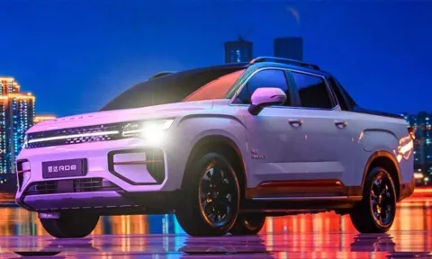 Khám phá mẫu bán tải điện vừa lộ diện, nhiều trang bị “xịn” cạnh tranh Ford Ranger