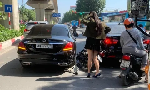 Va chạm giao thông, nam thanh niên tông trúng “Mẹc” tứ quý 7 của Hoa hậu