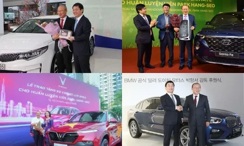 Chia tay ĐT Việt Nam, HLV Park Hang Seo từng được tặng bao nhiêu chiếc ô tô?