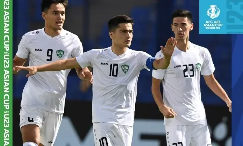 Hủy diệt Qatar, U23 Uzbekistan chính thức vào tứ kết với ngôi nhất bảng