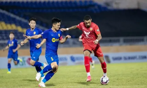 Thắng tối thiểu ở 'derby xứ Nghệ', SLNA tạm thời dẫn đầu V-League 2022