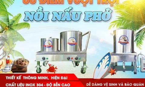 “Nồi nấu phở Hải Minh” phủ sóng khắp nhà hàng quán ăn