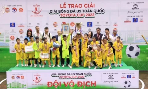Sông Lam Nghệ An vô địch Giải bóng đá U9 toàn quốc Toyota Cup 2022