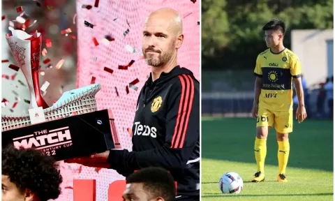 Tin bóng đá 13/7: Ten Hag lần đầu nâng cúp cùng MU; Quang Hải thua trận đầu tiên tại Pau FC