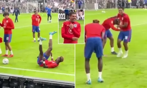 VIDEO: Trò cưng của Mourinho phô diễn kỹ năng 'tấu hài' tại ĐT Anh