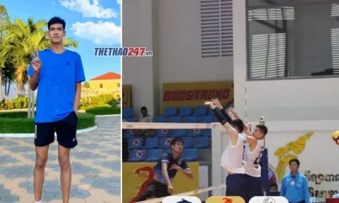 Bóng chuyền nam Campuchia "triệu tập chủ công cao 1m97" cho SEA Games 32