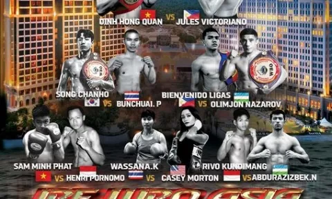 Sự kiện tranh đai IBF và WBO ASIA Championship trở lại cuối tháng 7