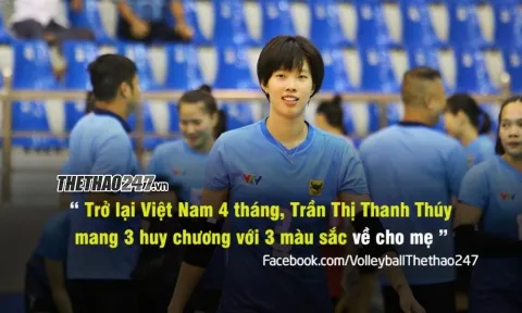 Trở về từ Nhật Bản, sao bóng chuyền Thanh Thúy tạo thành tích khủng