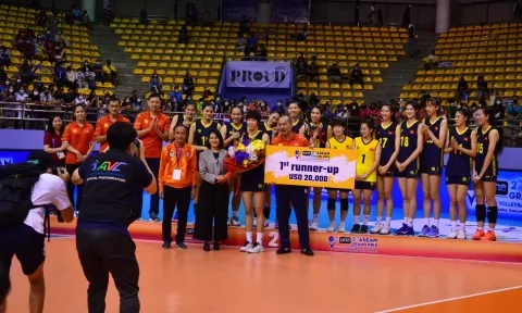 Đoạt Á quân ASEAN Grand Prix 2022: Bóng chuyền nữ Việt Nam nhận thưởng 'khủng'