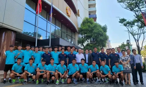 U20 Việt Nam làm điều ý nghĩa trước ngày đấu Nhật Bản