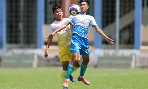 SLNA tạm đứng dưới Hà Nội ở giải U17 quốc gia K-Elec 2022