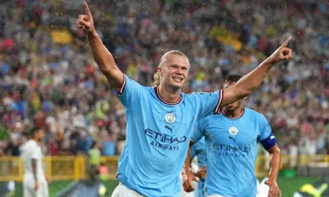 Haaland rực sáng, Man City nhẹ nhàng đánh bại Bayern trong trận cầu 80 phút