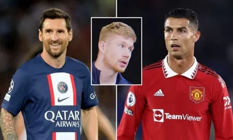 De Bruyne khiến Pep 'muối mặt' khi lựa chọn giữa Ronaldo và Messi