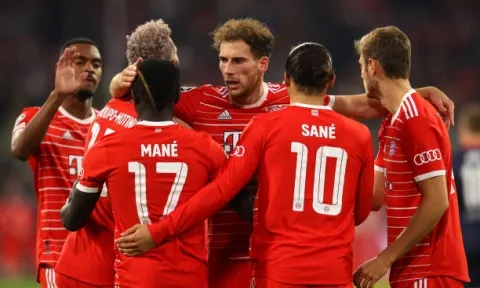 Thắng tưng bừng đội 'nhược tiểu', Bayern vững ngôi đầu bảng C
