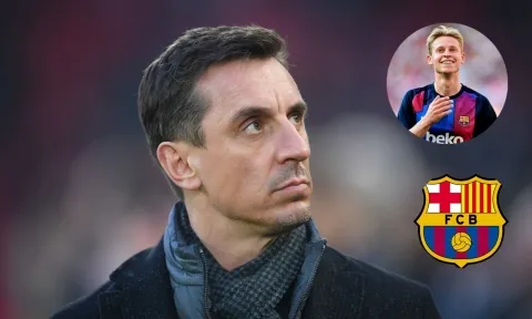Hành động 'dơ bẩn' với De Jong, Barca bị huyền thoại MU nhạo báng 'thiếu đạo đức'