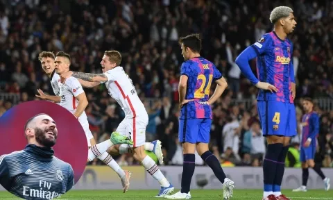 Hạ đẹp Frankfurt, người Madrid 'xát muối' vào nỗi đau của Barcelona