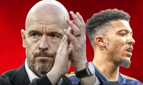 Erik Ten Hag và tiếng hét nâng tầm sự nghiệp của Jadon Sancho