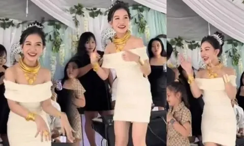 Cô dâu Long An người dát vàng gây sốt mạng xã hội, danh tính mới bất ngờ