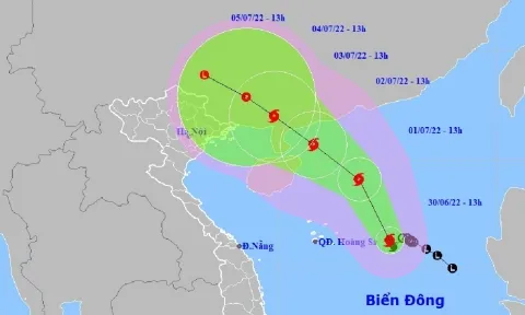 Tin bão số 1: Khả năng cao sẽ đổ bộ vào miền Bắc nước ta, gây mưa to và gió giật mạnh