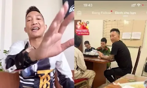 Sự thật hình ảnh Huấn Hoa Hồng 'ngồi uống chè' ở đồn công an